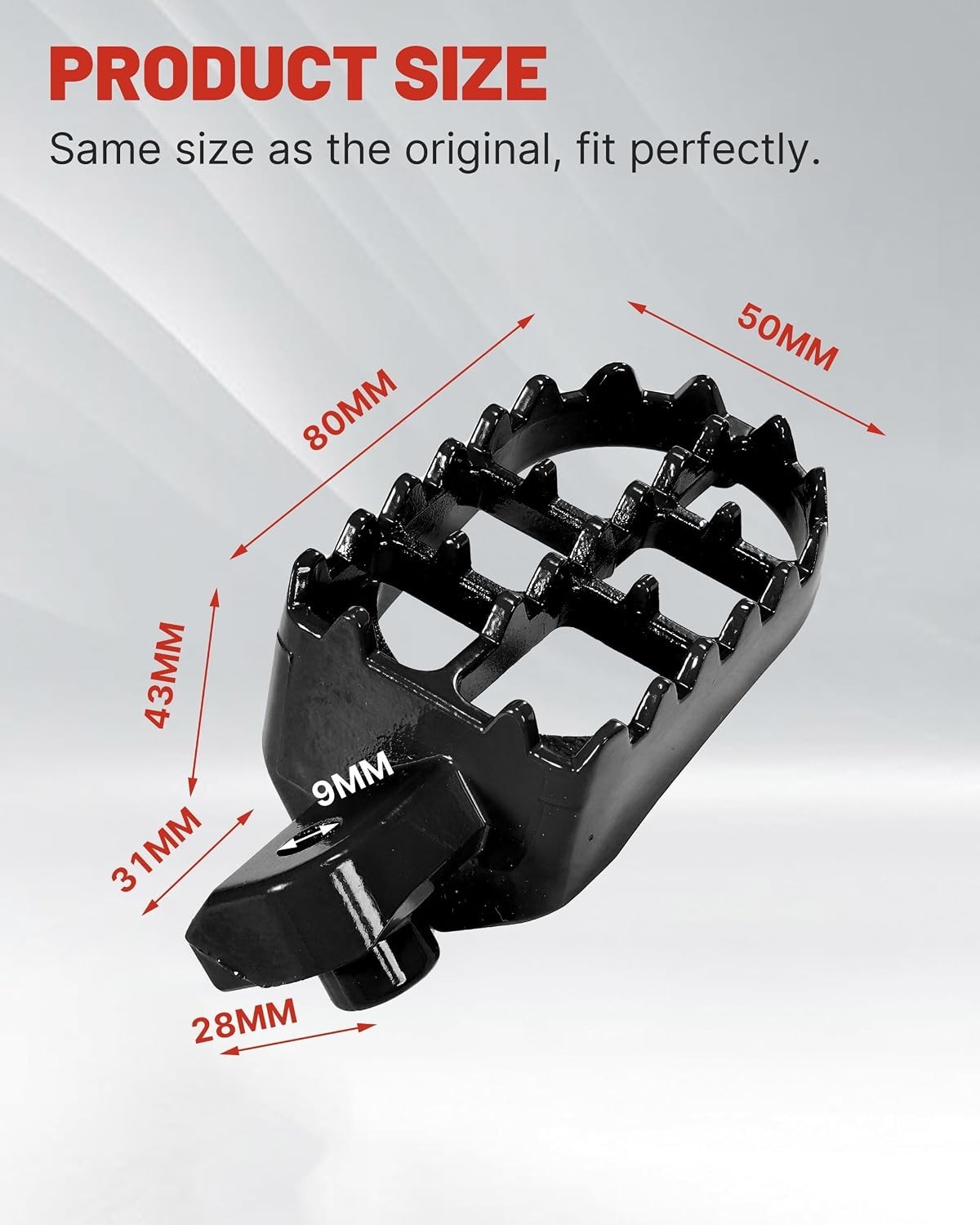 Dirt Bike Foot Pegs for Tuttio Soleil01, Aluminum E-bike Pedals for Coleman M…