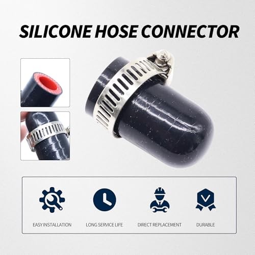 High Temperature 4-Ply Reinforced Silicone Hose Cap ID Hose End 5/8 Inch(16mm)