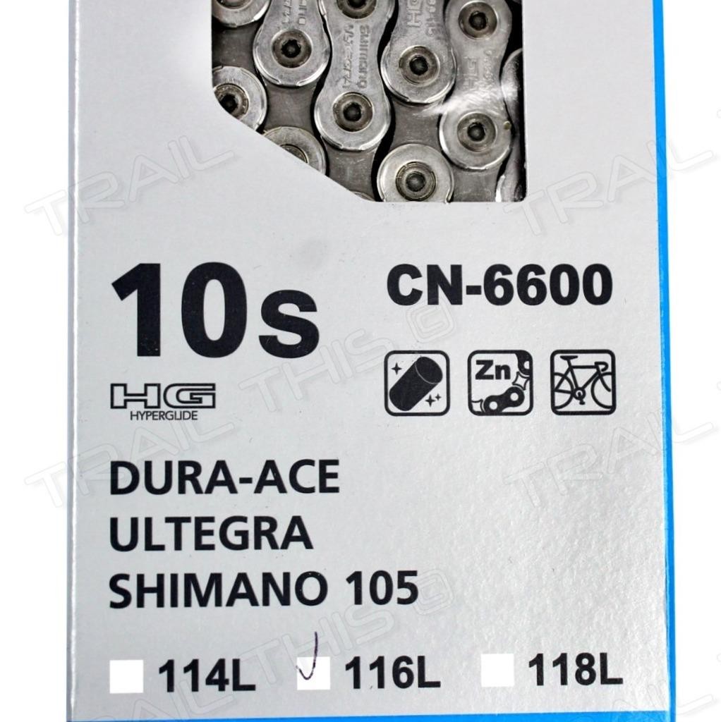 Shimano CN-6600 10-Speed 116L Chain fits Ultegra/Dura-Ace Hyperglide Road Bike