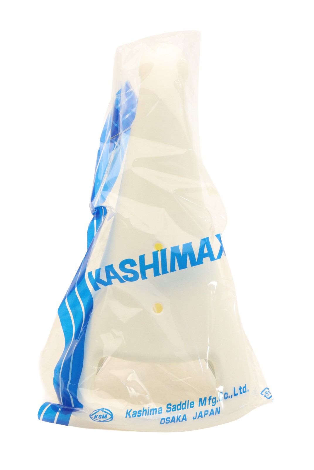 Kashimax FS Handler Saddle Non-Padded Steel Rails Nylon White /w Handle NOS NEW