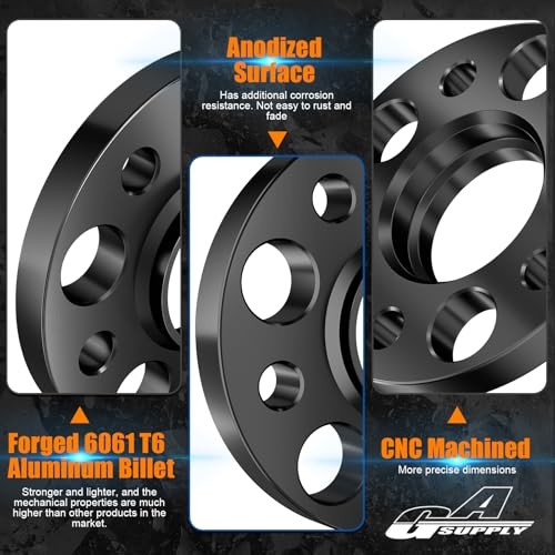 15mm 5×112 Wheel Spacers Fit for Most Newer A4 S4 A5 S5 A6 5/8″ ( 15mm )Thick