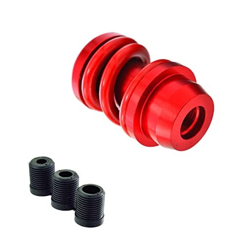 Spring Shifter Knob – Aluminium Alloy Gear Stick Head – Manual – Red & Red