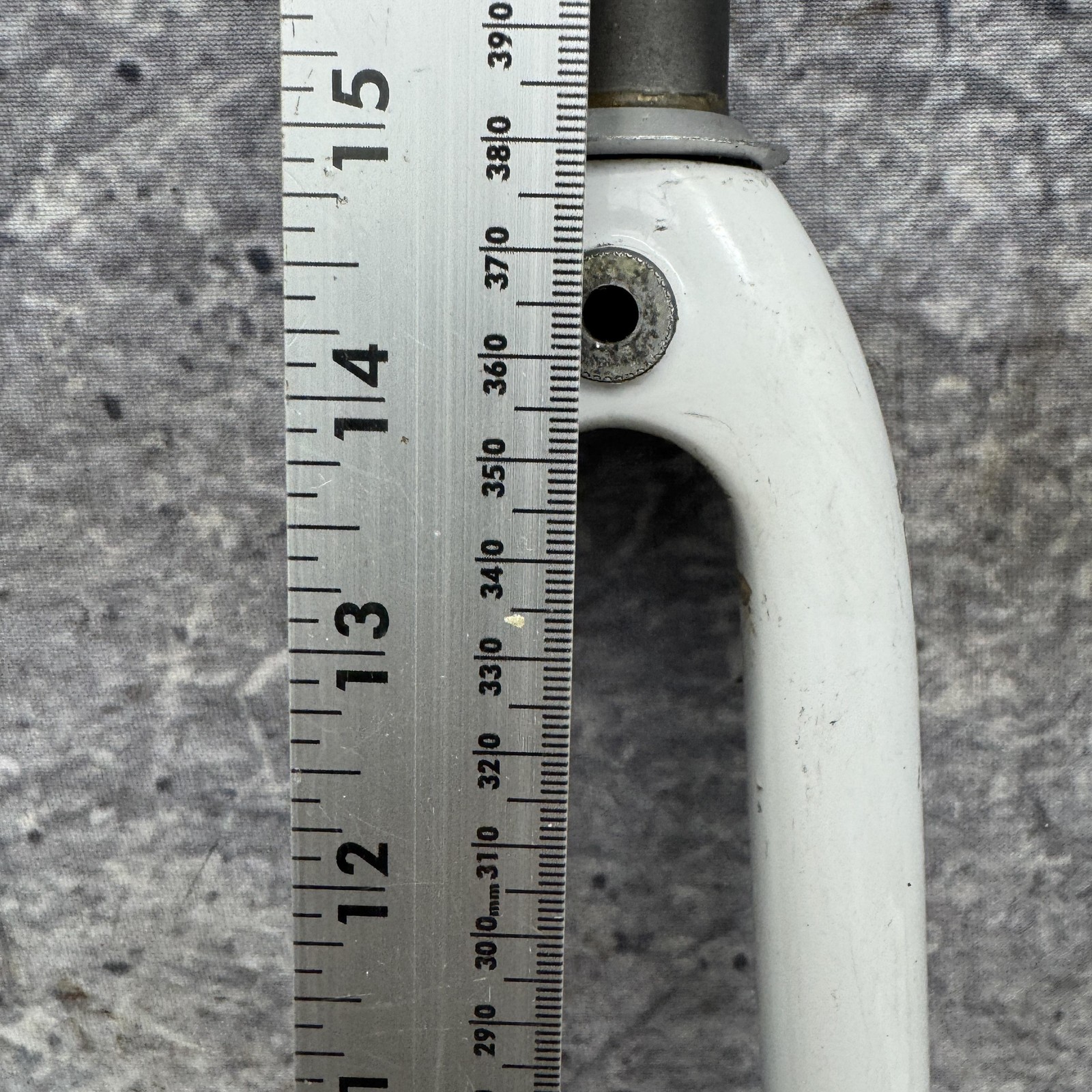Vintage Kestrel Fork 700c 1in Threaded EMS Composite White Carbon 6″ Short Road