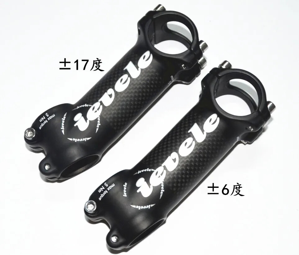 Carbon Fibre Aluminium Alloy MTB Bike Riser Road Bike Stem 60-120mm 28.6-31.8MM