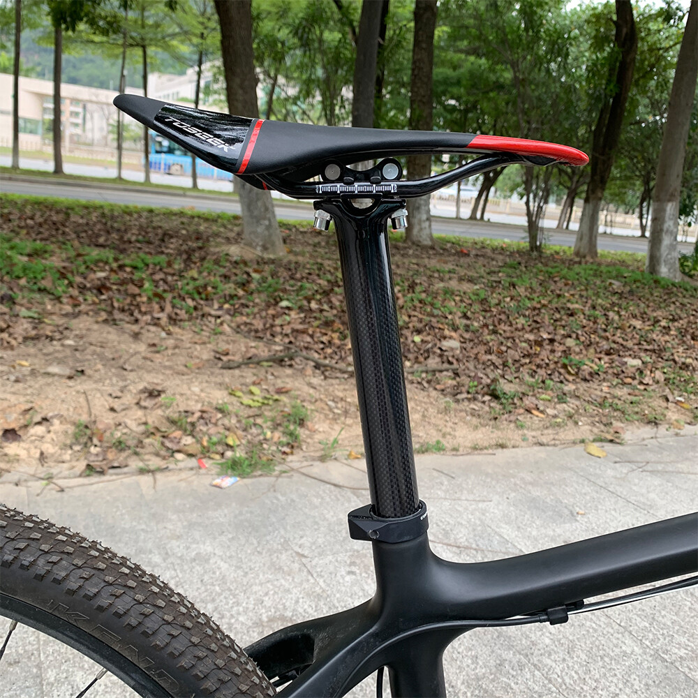 Carbon Bicycle Seatpost 25.4/27.2/30.8/31.6mm MTB Road Bike Seat Post 350/400mm