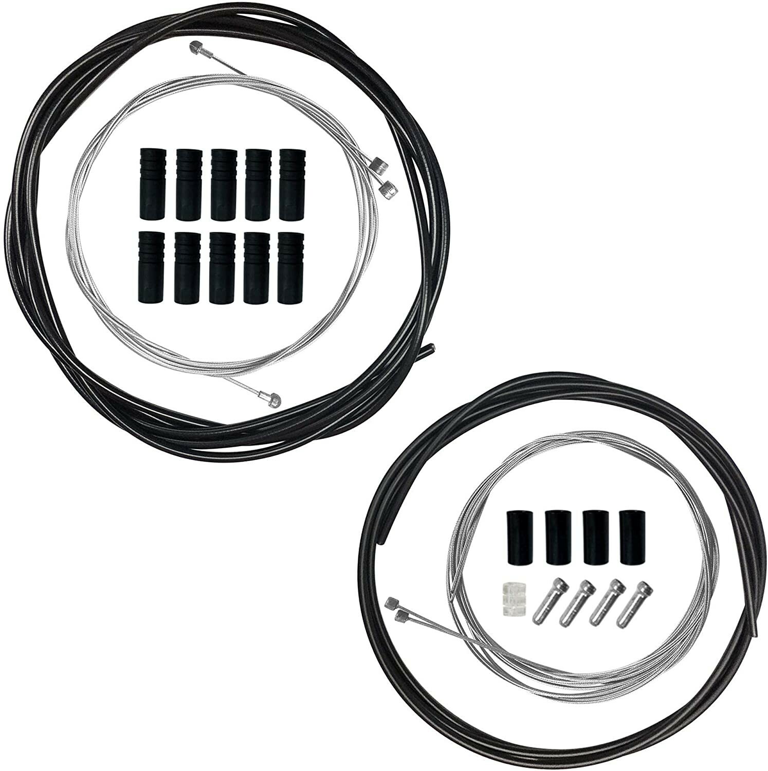 RealiNice 2-in-1 DIY Gear Shift and Brake Cable Housing Kit Set Galvanized Cable