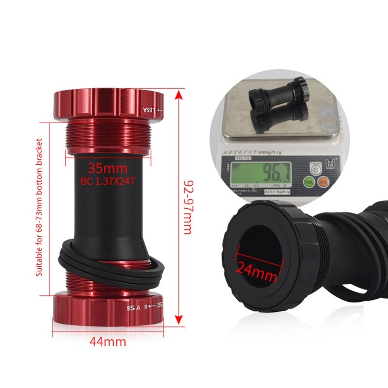 BB91/BB92 Thread Lock with Bottom Bracket for Road Bike Parts for BSA 68mm-73mm