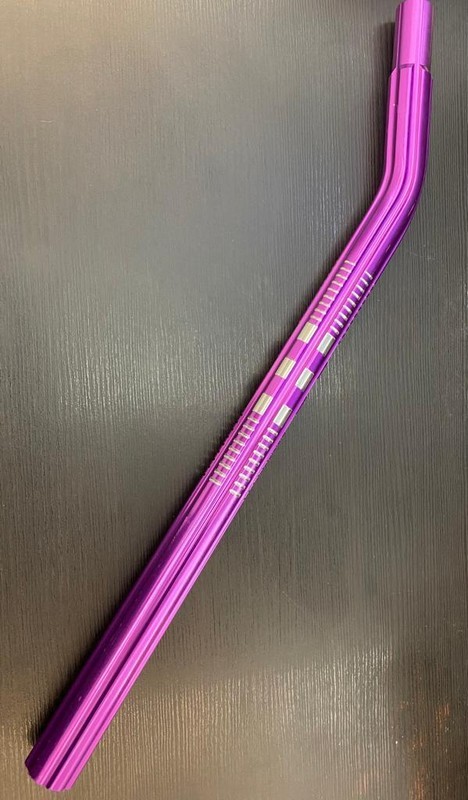 BMX BICYCLE ALLUMINUM SEAT POST LAYBACK 25.4MM INSERT OLD SCHOOL NEW