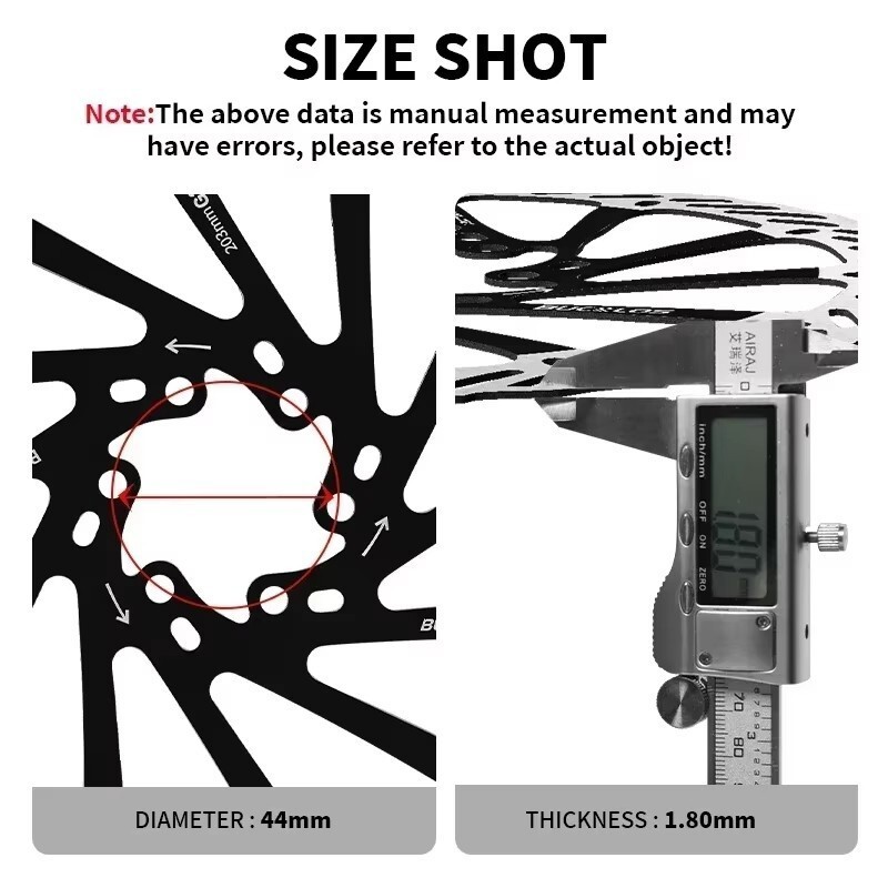 MTB Disc Brake Rotors Hydraulic160/180/203mm Front Rear Rotor 6 Bolt for Shimano