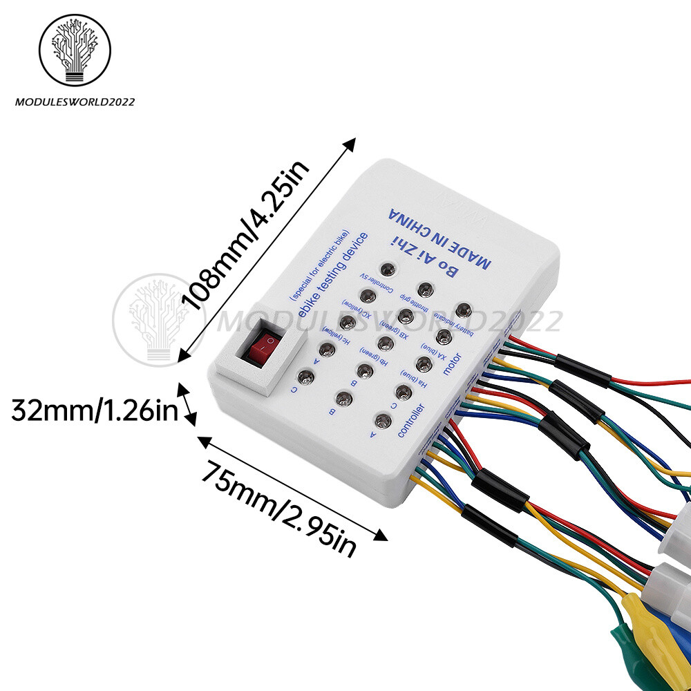 24-72V Brushless Motor Tester Ebike Testing Device Electric Hall Tester Detector