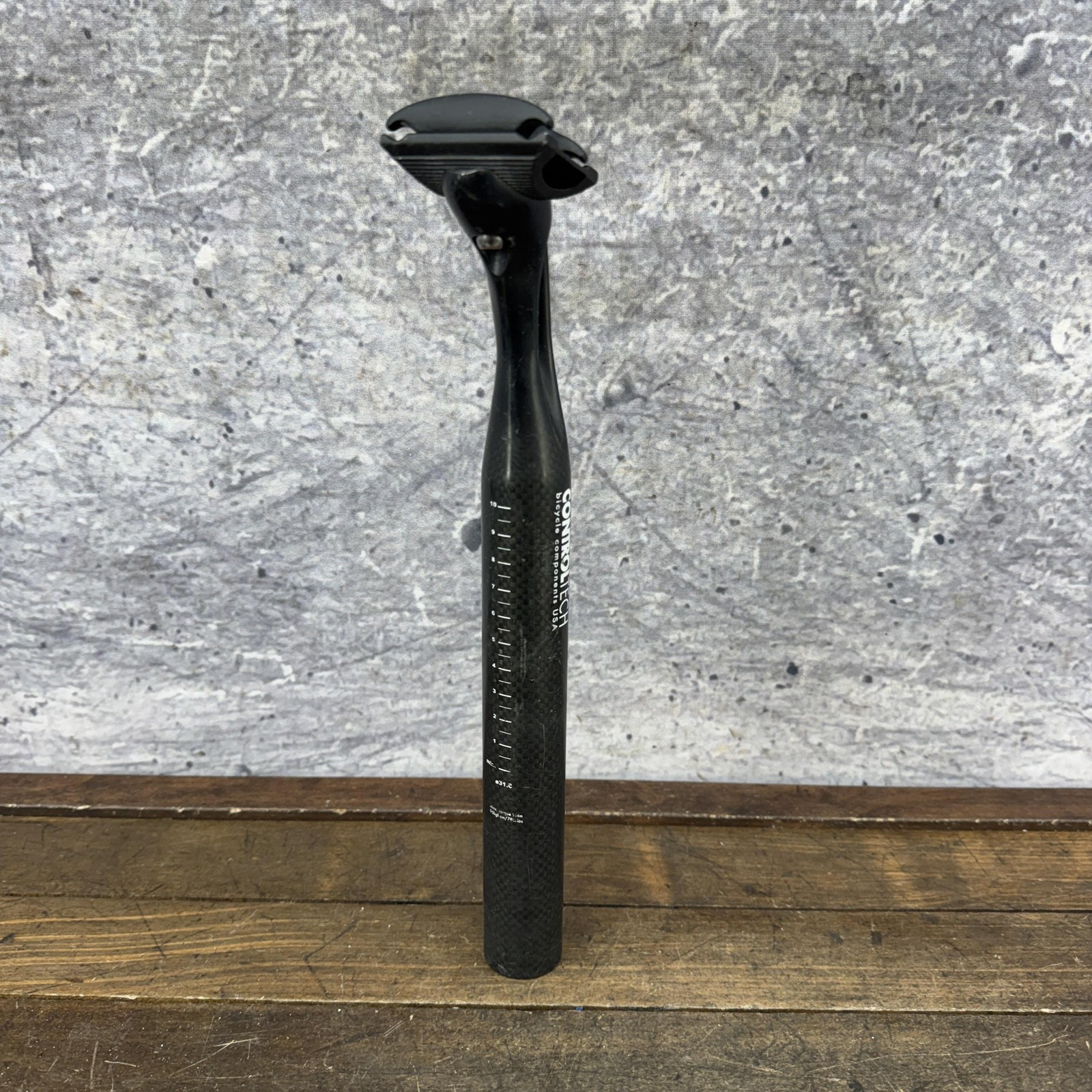 Control Tech Carbon Seatpost 31.6mm 13in Black USA Plain 225g Road MTB Bike