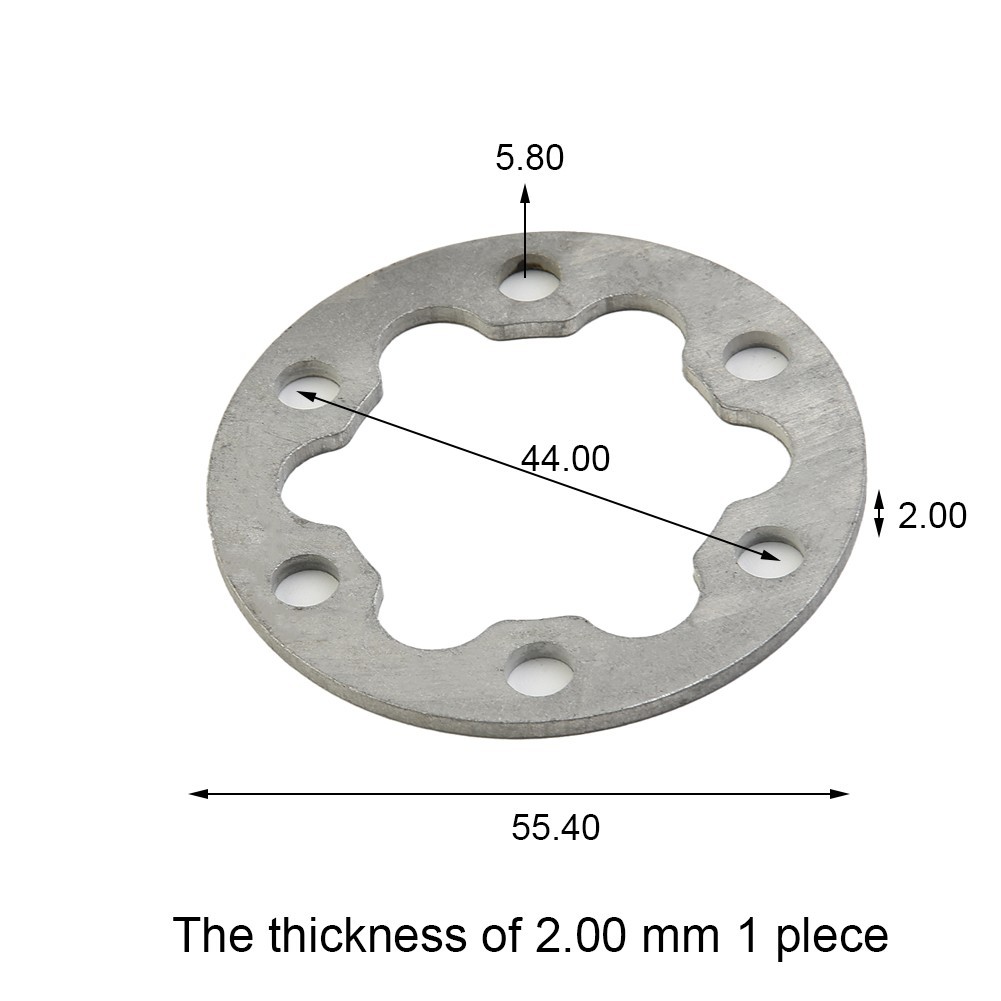 E-Bike Bike Electric Scooter Brake Gasket Spacer 6 Holes Disc Washer 2/2.5/4/5mm