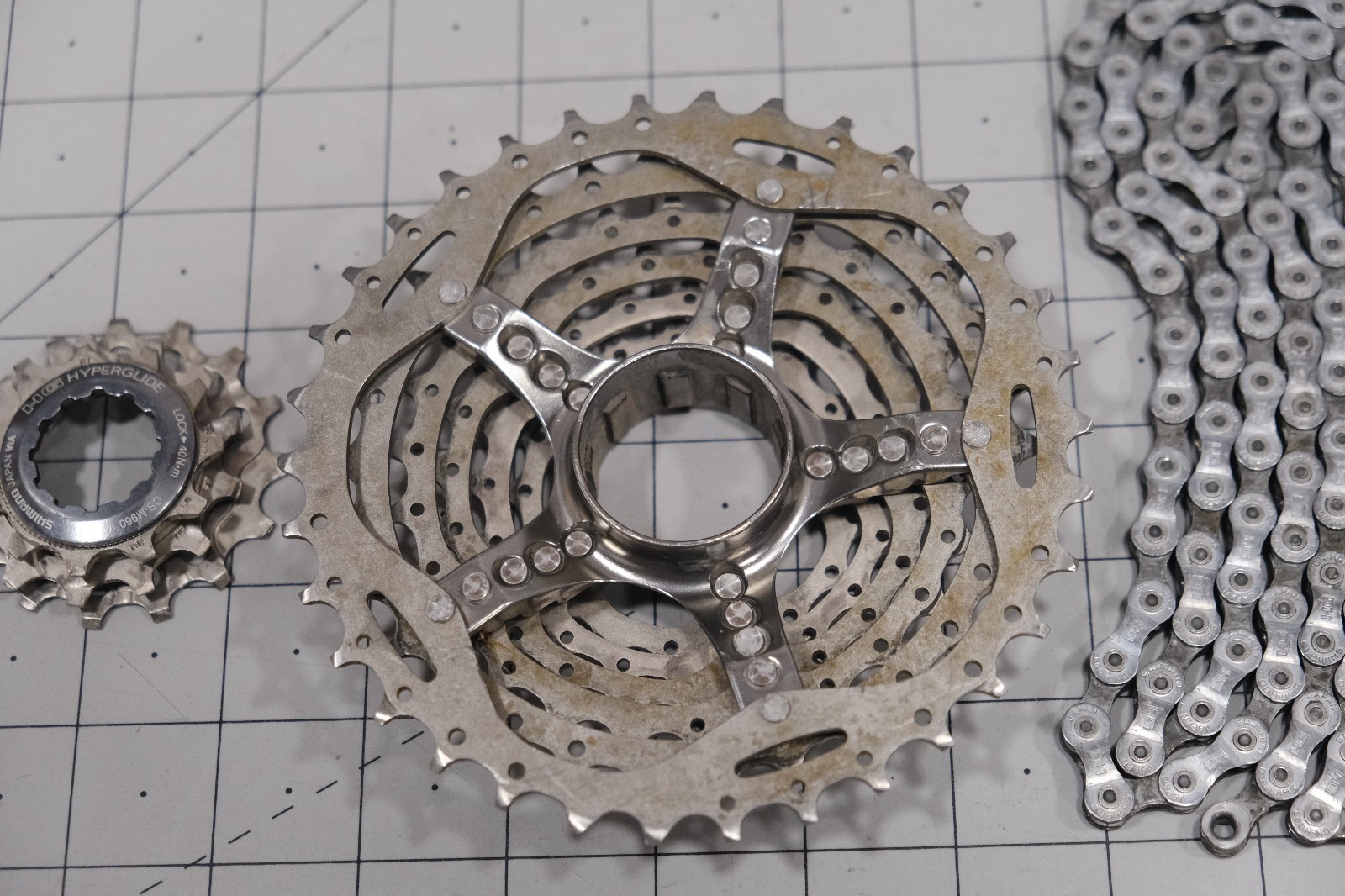 Shimano XTR CS-960 9 Speed Mountain Bike Cassette 11-34t