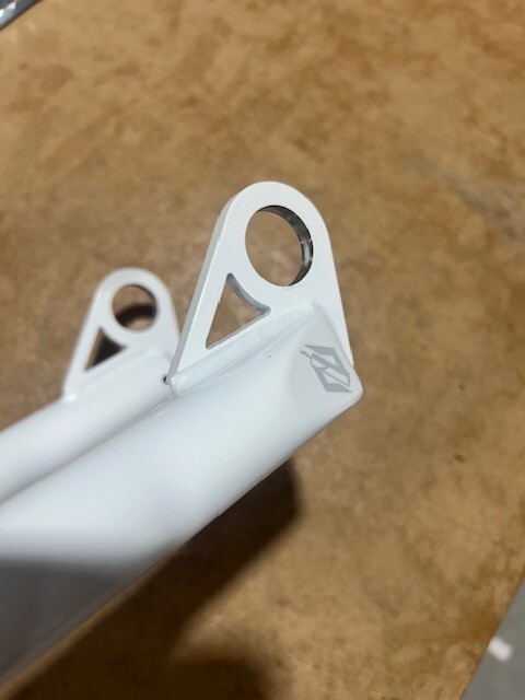 FREE SHIPPING – TNT BICYCLES 24″ BMX FORK – WHITE (20mm) (DISCOUNTED – A-STOCK)