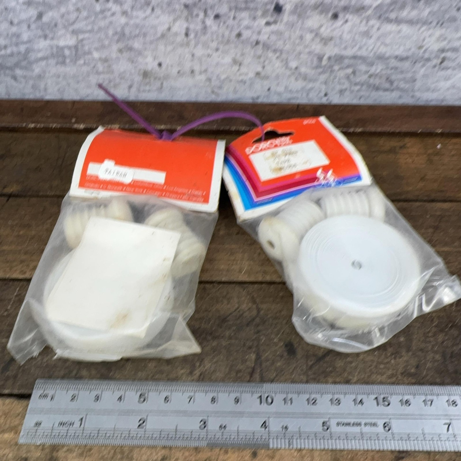 Vintage White Handlebar Tape White NOS Lot 2 Ribbon Plugs Drop Bar Road Bike