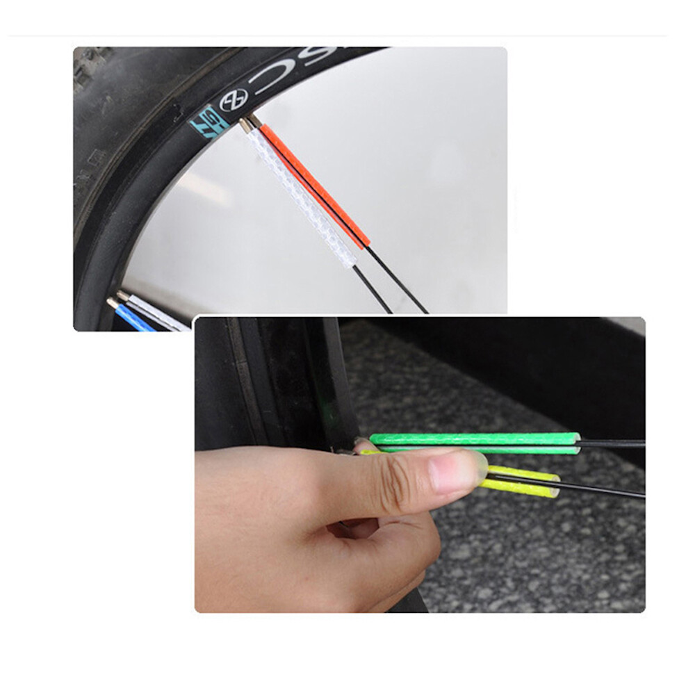 SET/LOT 12 PCS REFLECTORS Bicycle Bike Wheel Tire Spoke FOR CYCLING BIKES RACING