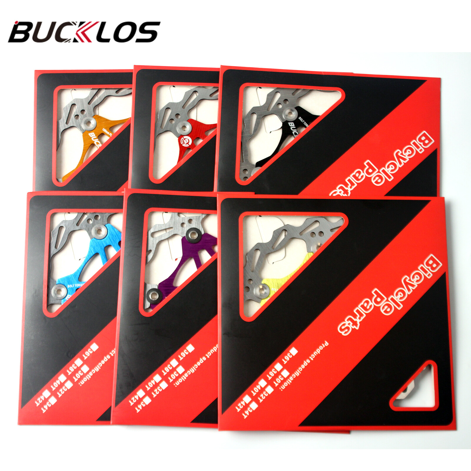 MTB Bike Floating Rotor 160/180/203mm 6 Bolt Front Rear Disc Brake Pad Caliper