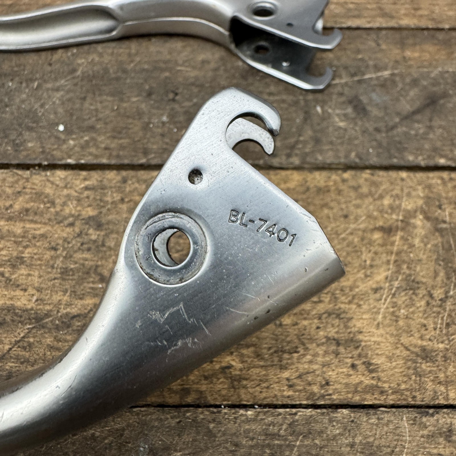 Vintage Shimano Dura-Ace BL-7401 Brake Lever Blades Pair Silver Parts Only