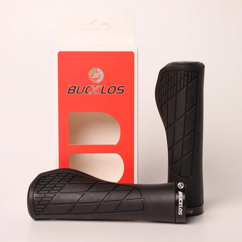 Ergonomic Rubber Bicycle Handlebar Grips Mountain Road Cycling Lock-on Bar Ends