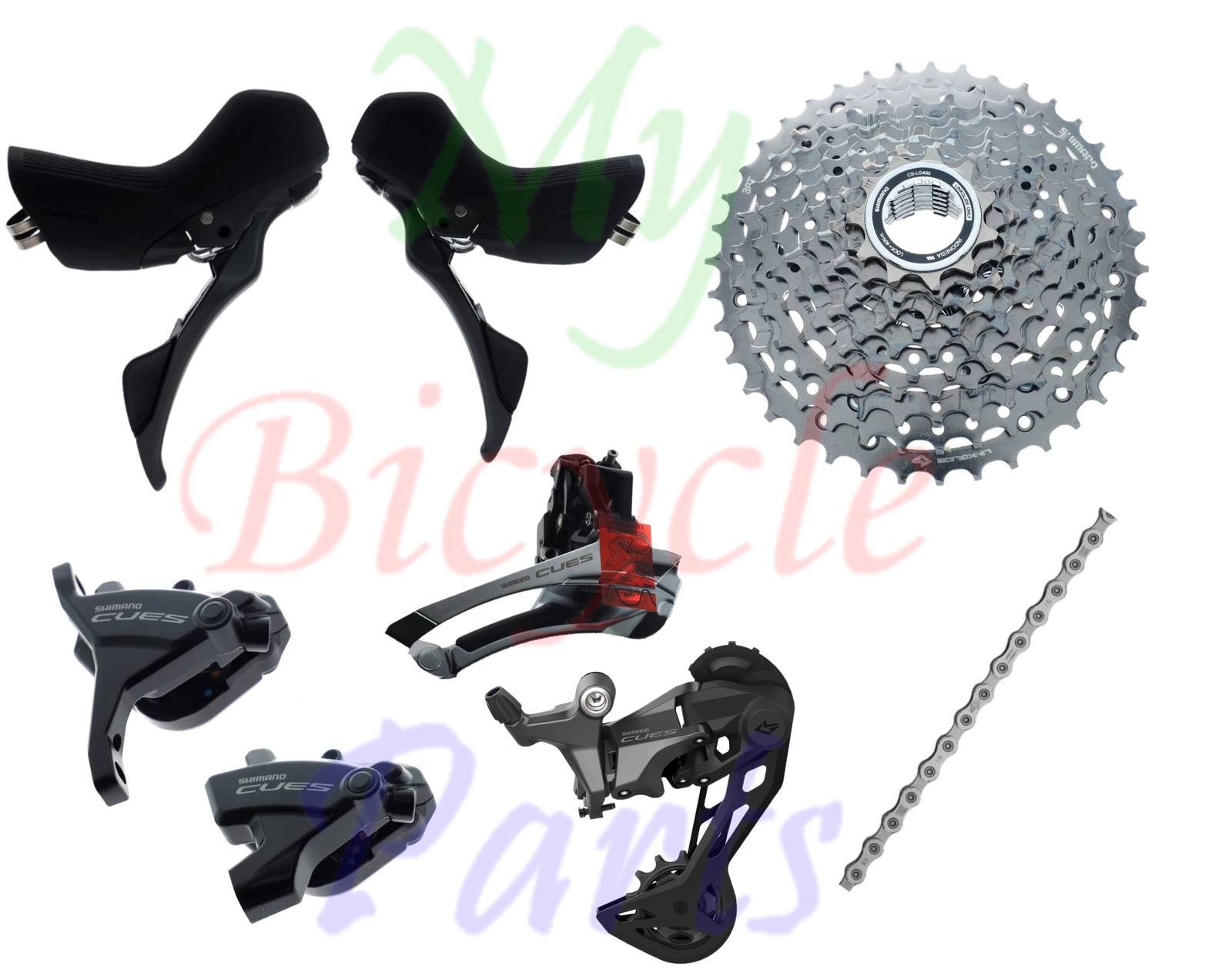 Shimano CUES 2x10S Disc Brake ST/BR-U6030 RD-U6020 CS-LG400 11-39T Group READ
