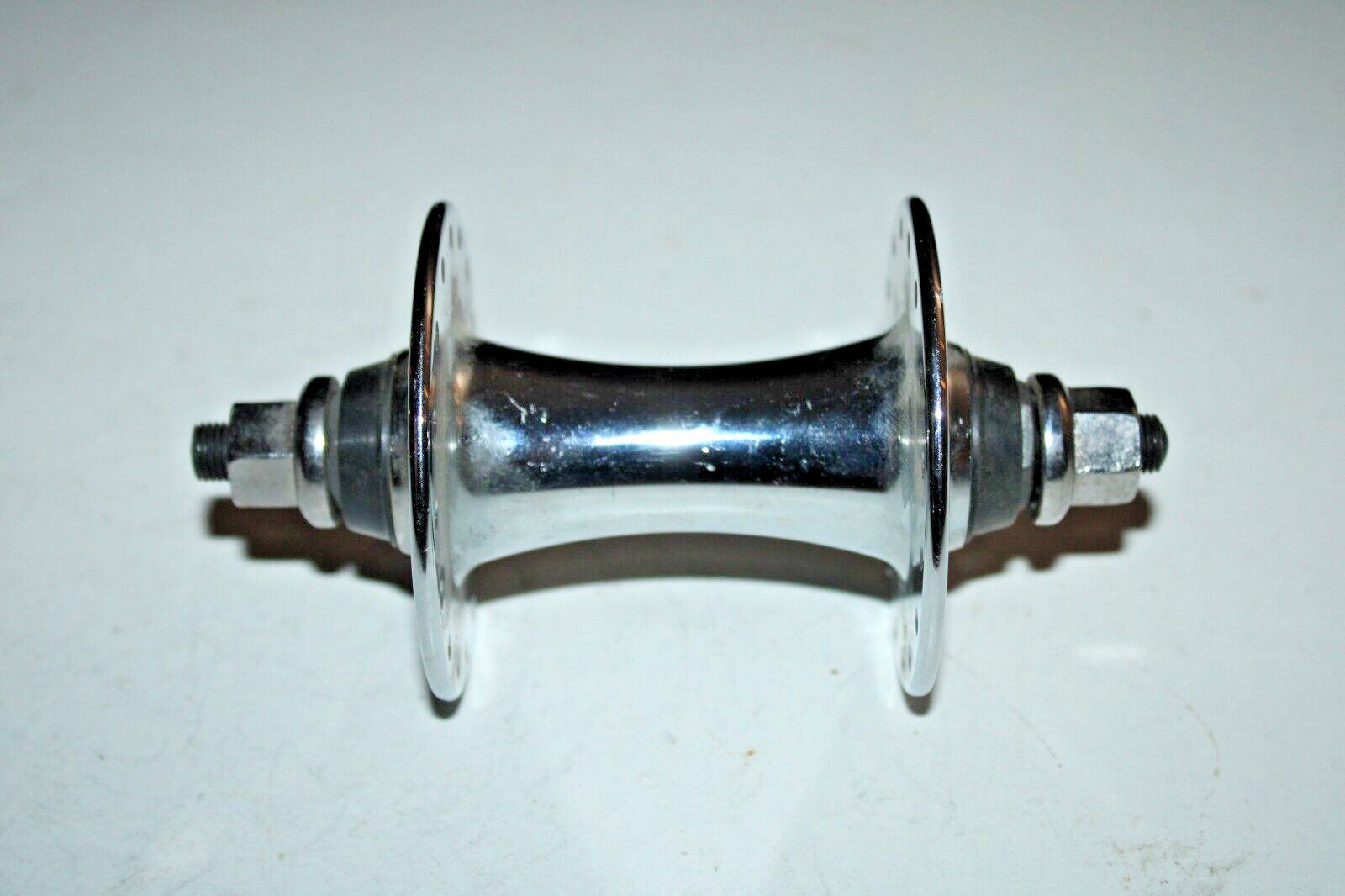 Front Track Bike High Flange Hub 100mm 32h Loose Ball Silver Nut/Bolt Ships Free