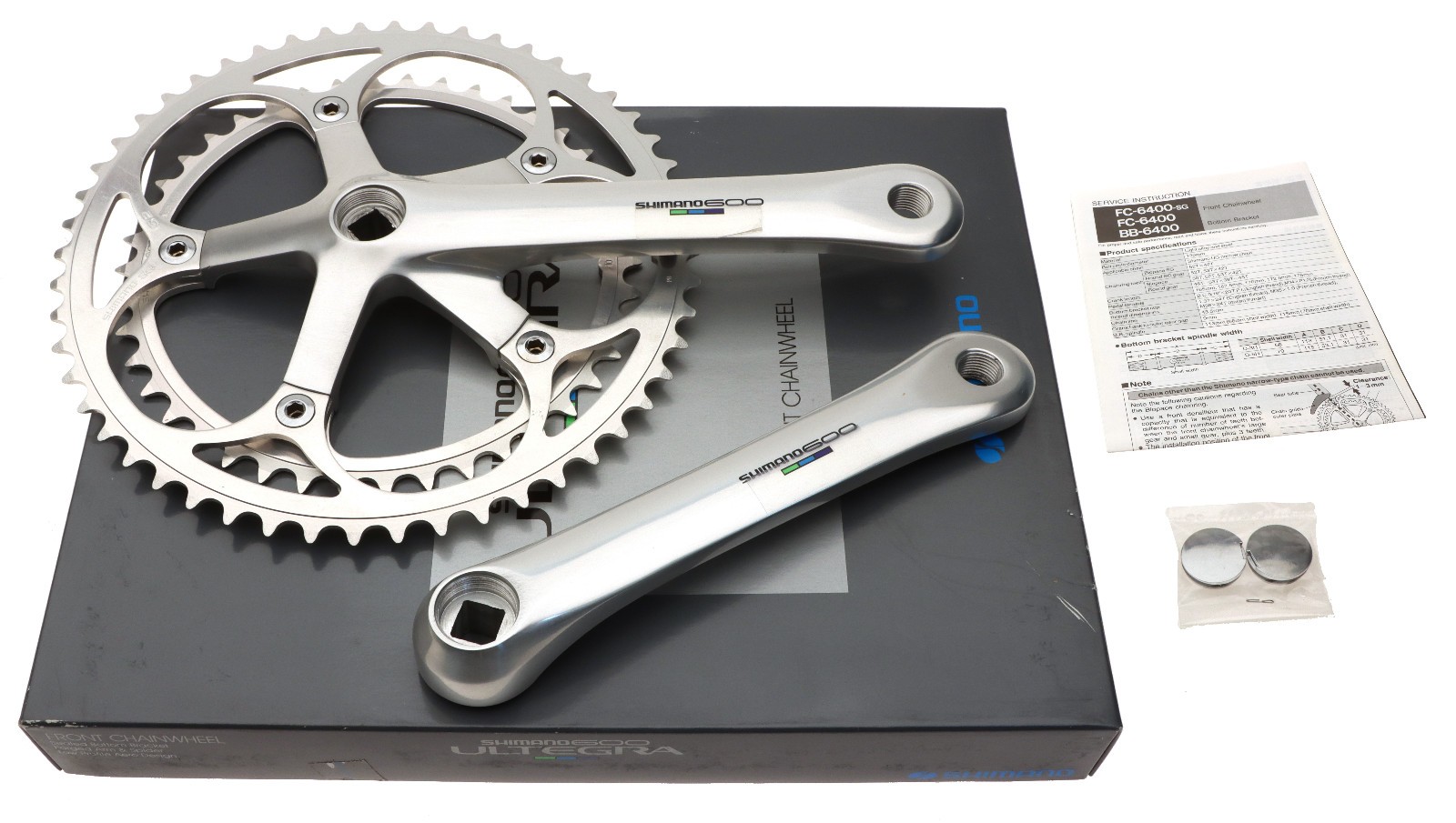 Shimano Ultegra 600 FC-6402 Crank 4252 170mm 8SPD Silver NEW NOS NIB Vintage