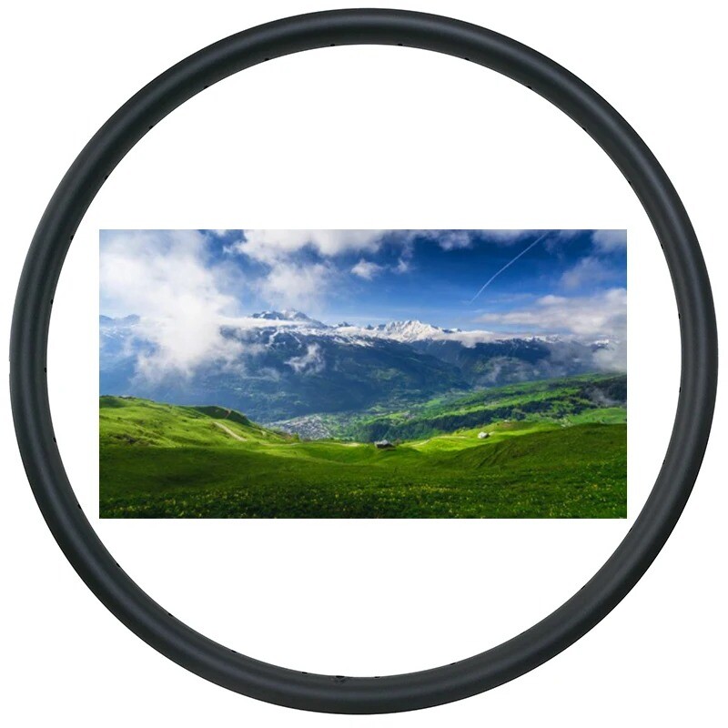27.5er 650B XC MTB Off-Road Asymmetric Carbon Rim 28X25mm Clincher Tubeless 28H