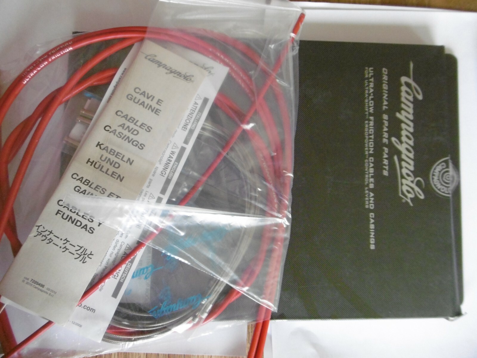 Campagnolo 11 Speed Ergopower Cable & Housing Red CG-ER600R Made In Italy New