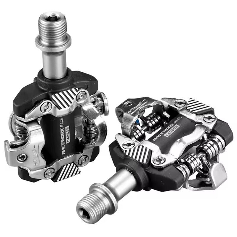 RACEWORK MTB Pedal Self-Locking SPD Pedals Mountain Bike Cleats Bearing Footrest