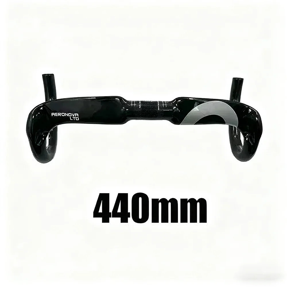 Full Carbon Fiber Road Bike Handlebar Gloss Black 31.8*380/400/420/440mm
