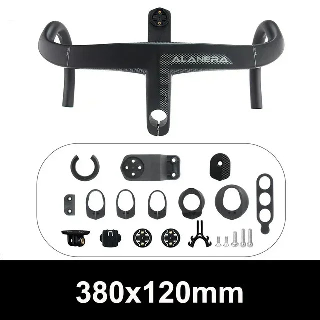 Carbon Road Bicycle Integrated Drop Bar Internal Wiring with Comput Holder