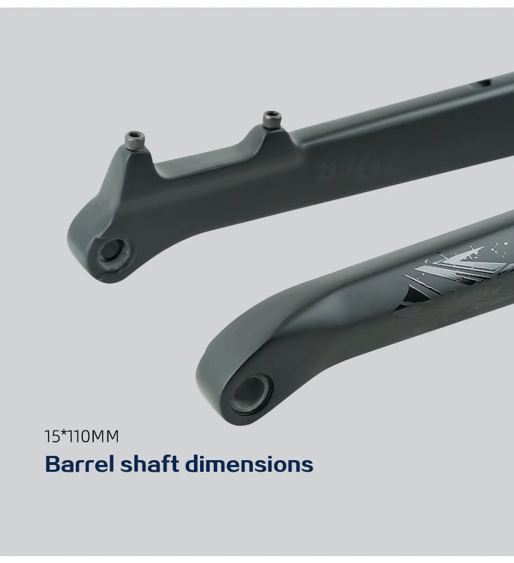 27.5/29 Inches Carbon MTB Fork Boost Thru Axle 15*110mm Tapered Internal Routing