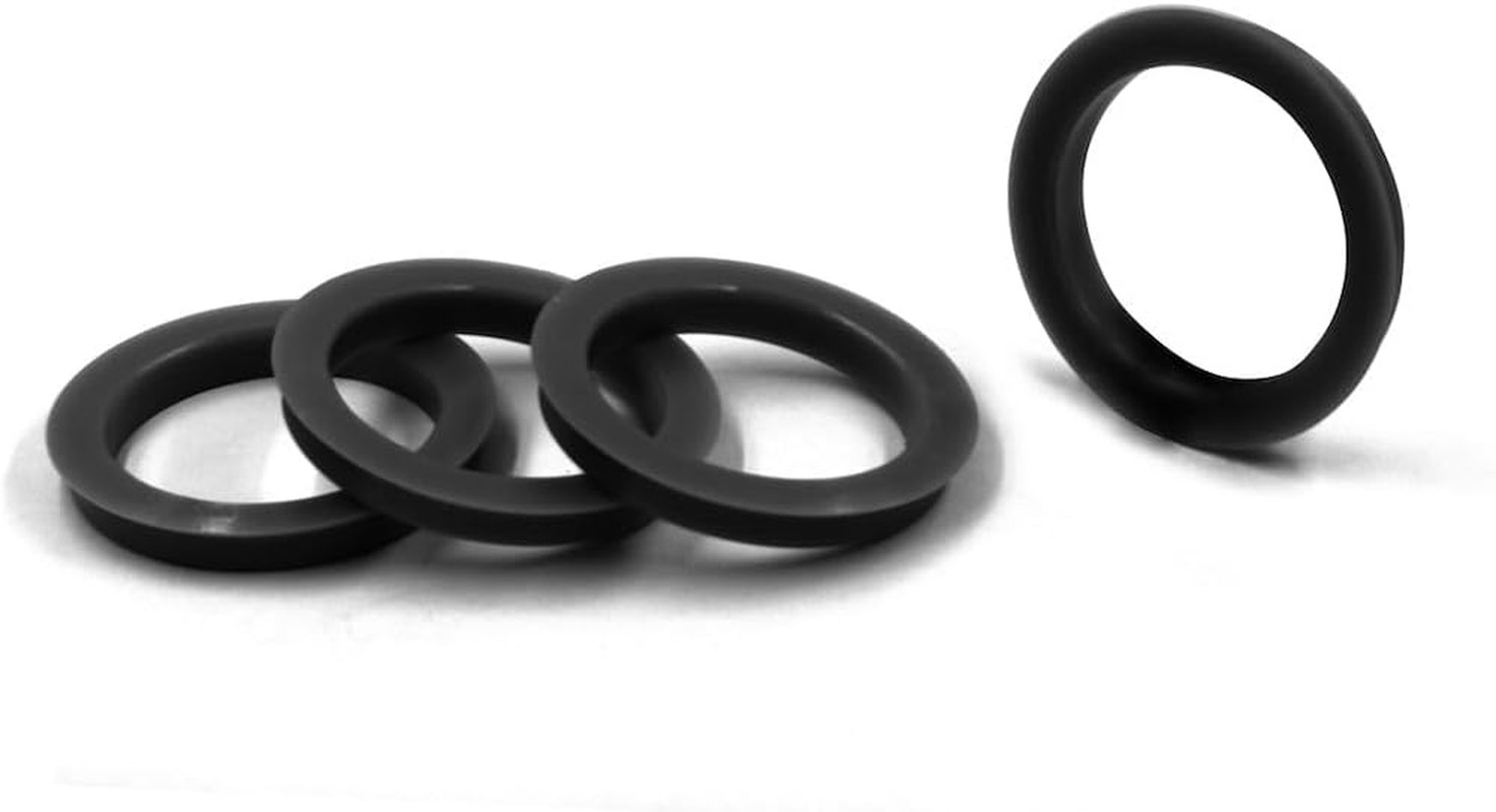 Set of 4 Hub Centric Ring 73Mm OD to 56.1Mm Hub ID, Black Polycarbonate (Wheel H