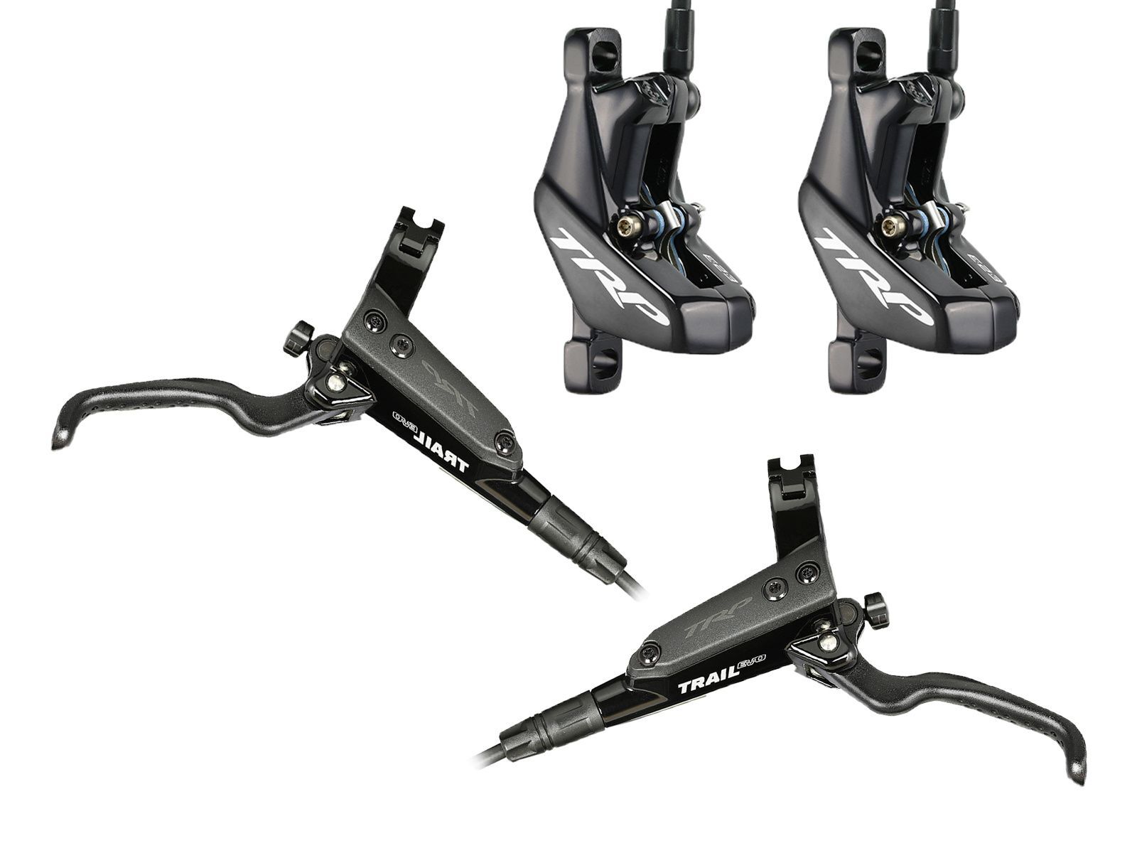 TRP TRAIL EVO HD-M843 Hydraulic Disc Brake Set Front / Rear MTB Disc Brake