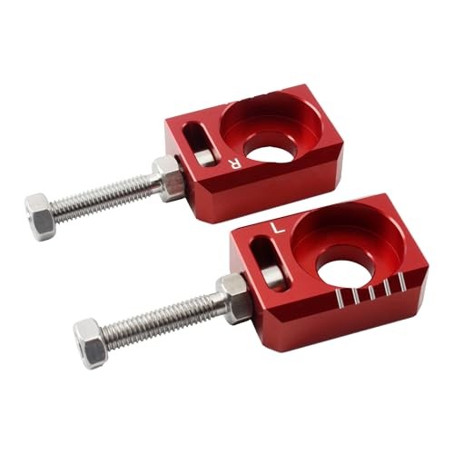 13mm 0.51″ Axle Block,CNC Chain Tensioner Adjuster Repalcement for Surron Red