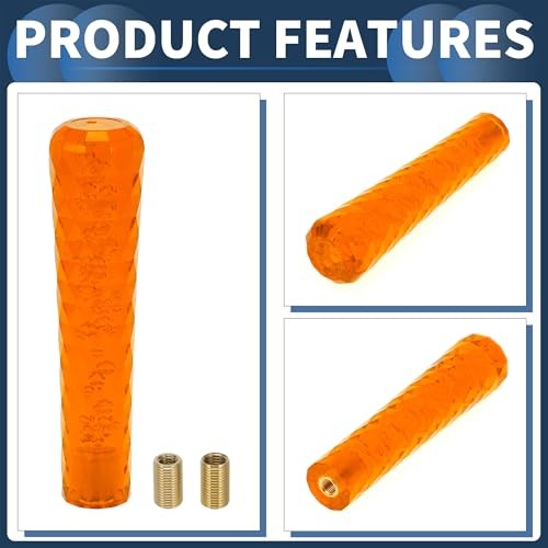 20cm Orange Car Shift Knob for Automatic and Manual Gears