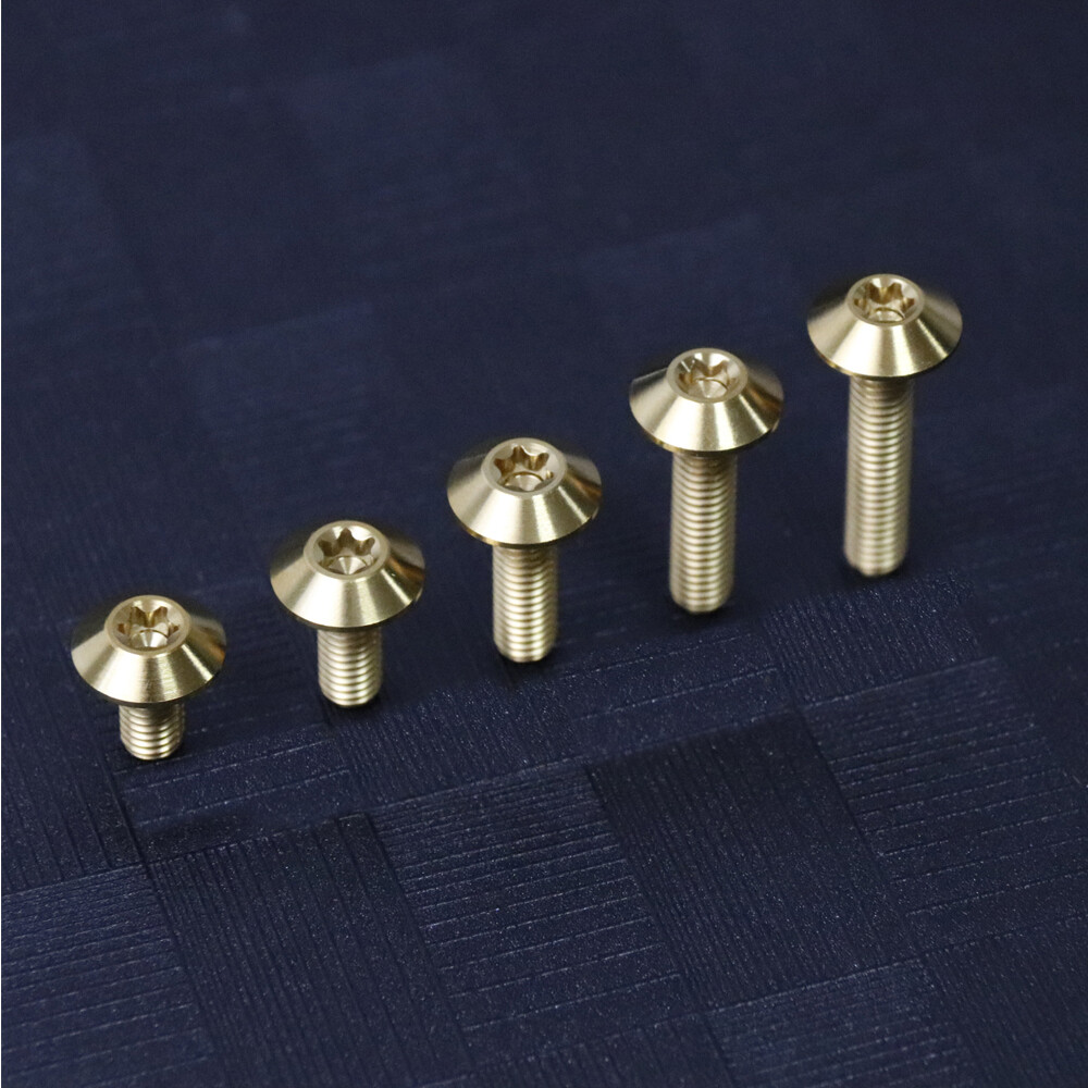 TC4 Titanium Screws Trox Umbrella Head Ti Bolts M6x12 15 20 25 30mm – 5 Color