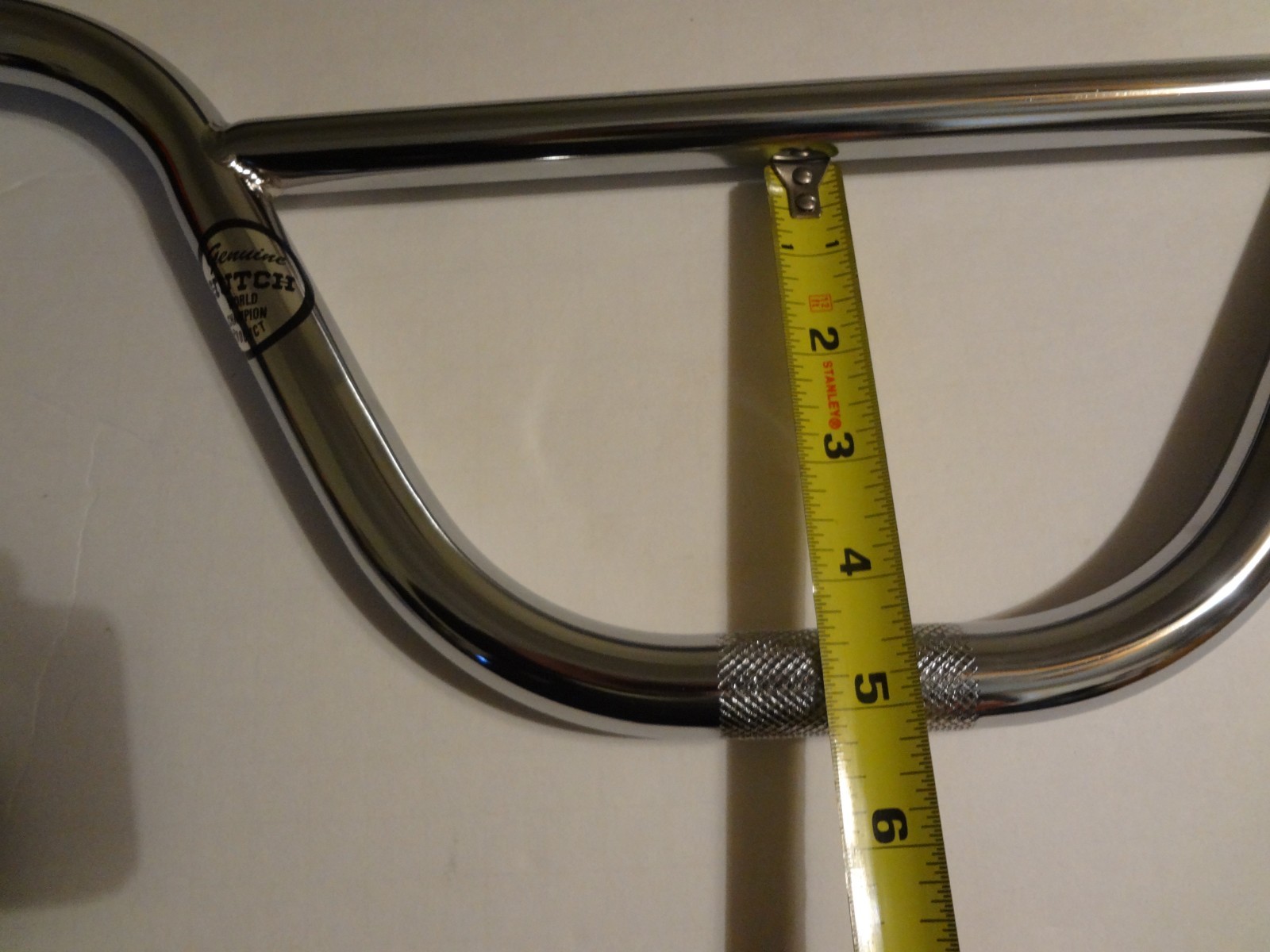 Hutch BMX XL 24″ Cuiser Chrome Handlebars 4.5″ Rise NEW