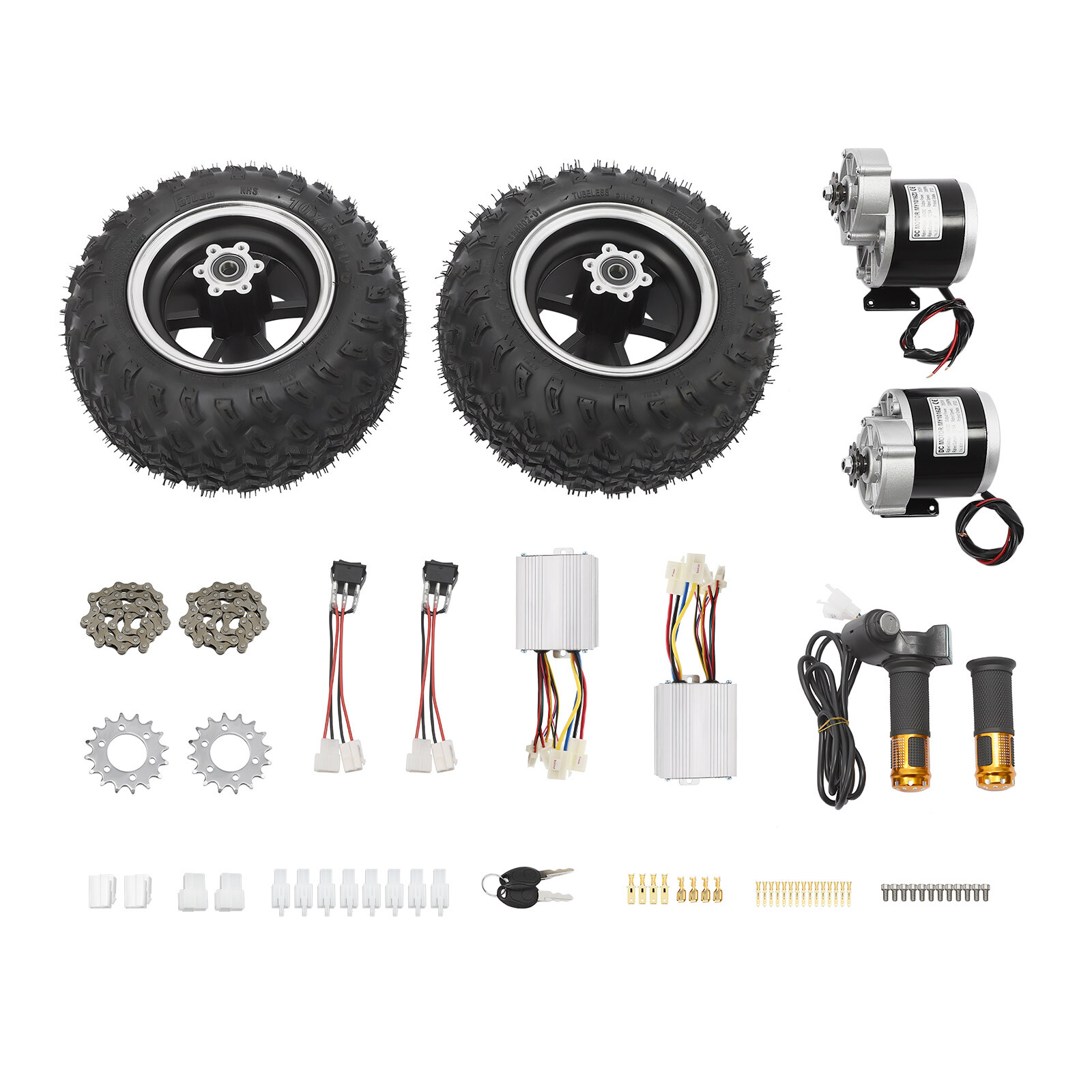36V 350W Motor Drive Air Wheel Conversion Kit for Electrical Cart Beach Scooter