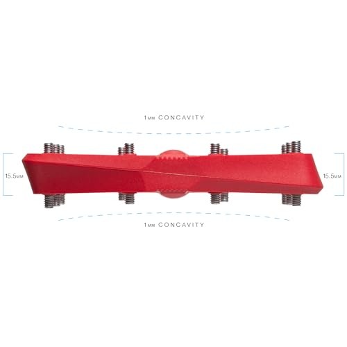 Stamp Flat MTB Pedals – Size Us 10-15 // Eu 43.5-49 Red Stamp 1 Gen 2