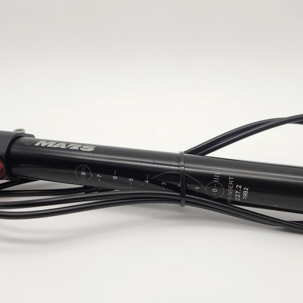 T-Mars Mechanical Dropper Seatpost 27.2x445mm Diameter for Bicycle Black NOS