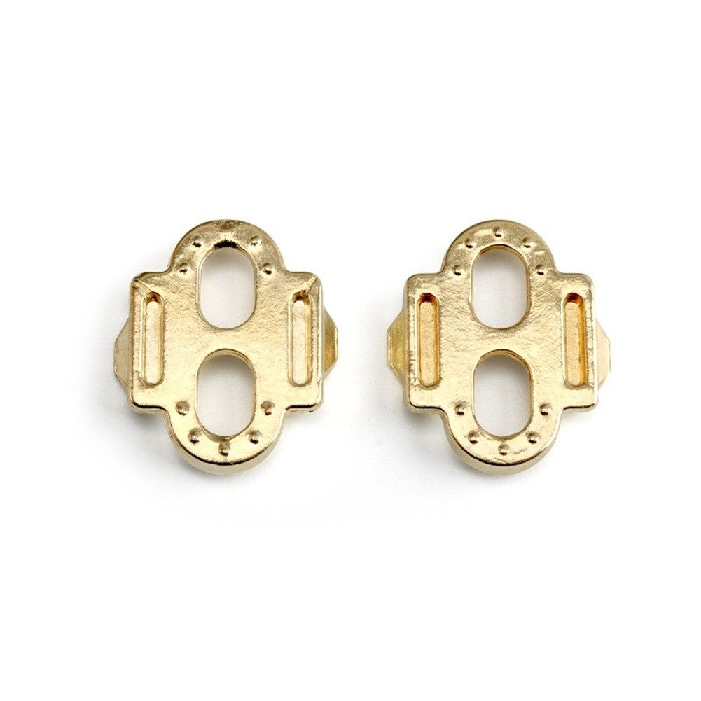 Golden Alloy Pedal Clips for Mountain Bike Shoes Designed for Secure Attachment