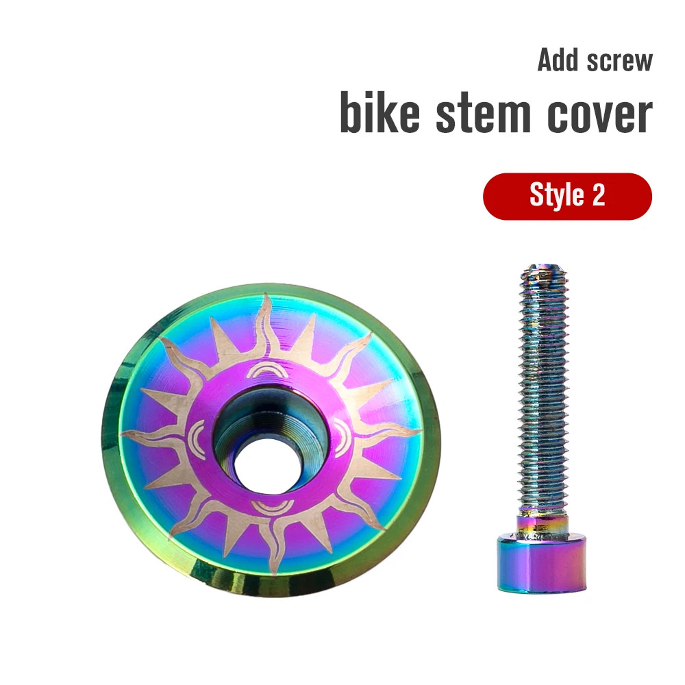 Bike Stem Cover Aluminium Alloy Stem Top Cap Only 5.2G Ultra Light Headset Cover