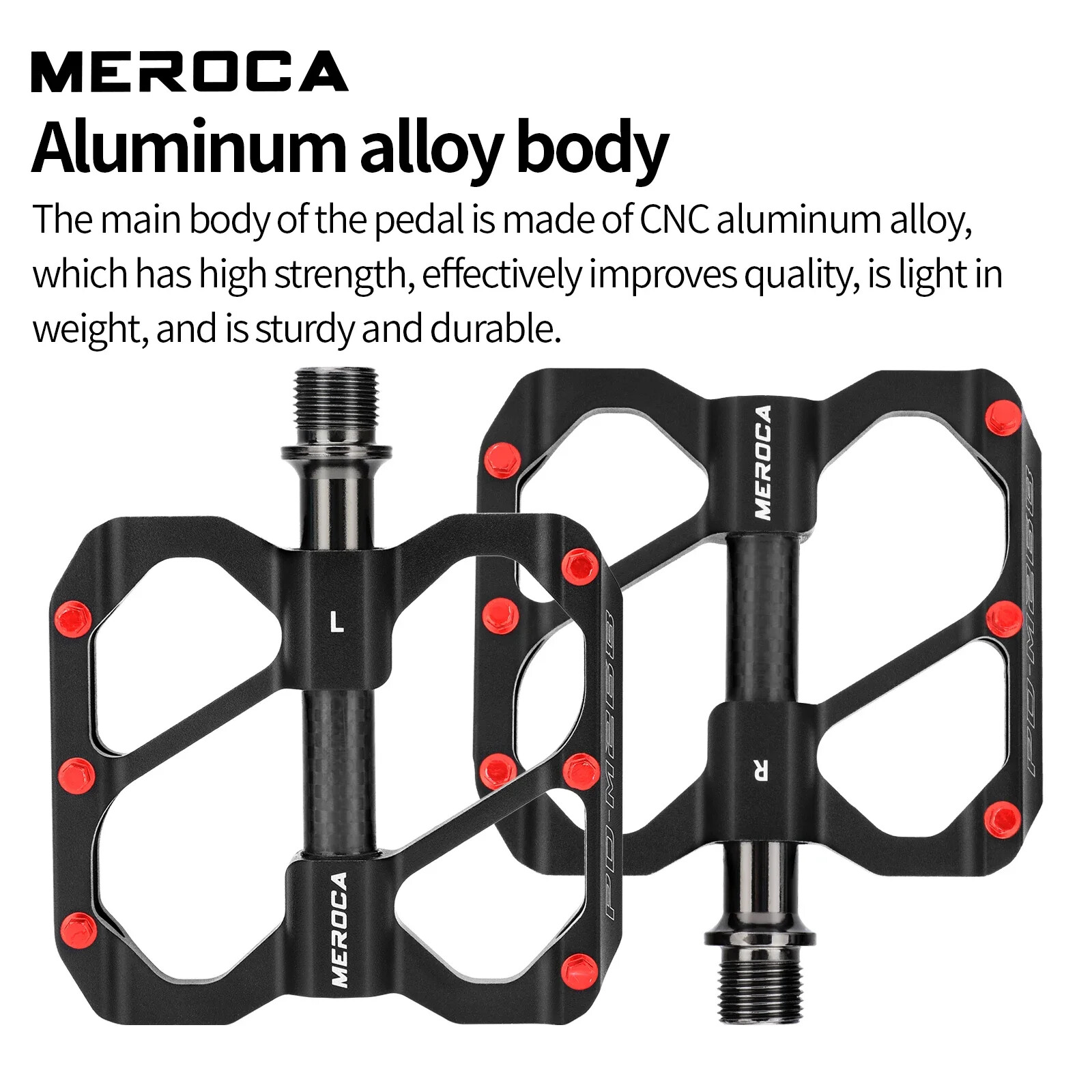 Ultralight MTB Road Bike Pedal Sealed Bearing Anti-slip Aluminum Alloy Pedals