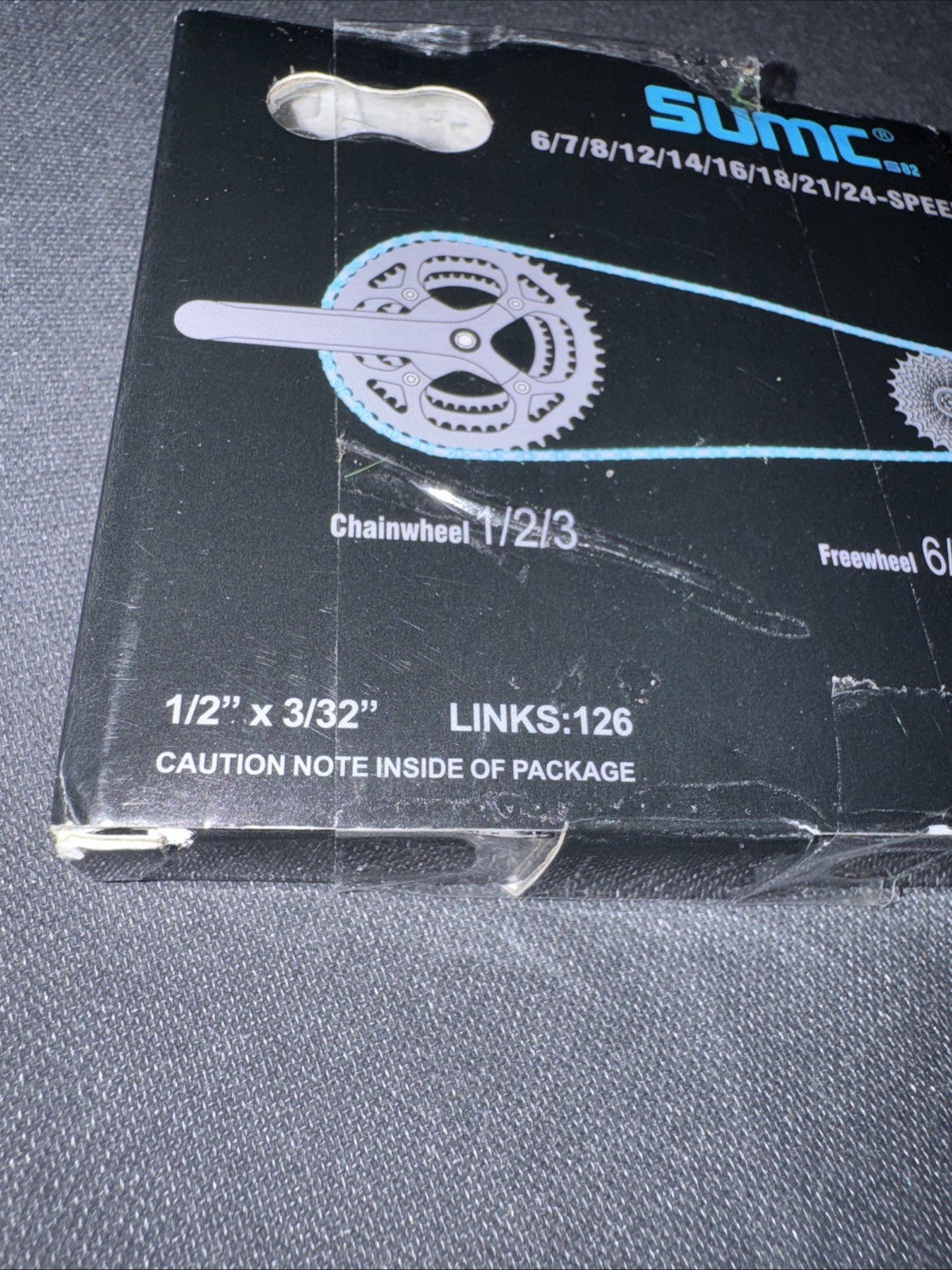 SUMC S82 Steel Bicycle Chain Silver Universal 6/7/8/12/14/16/18/24 Speed