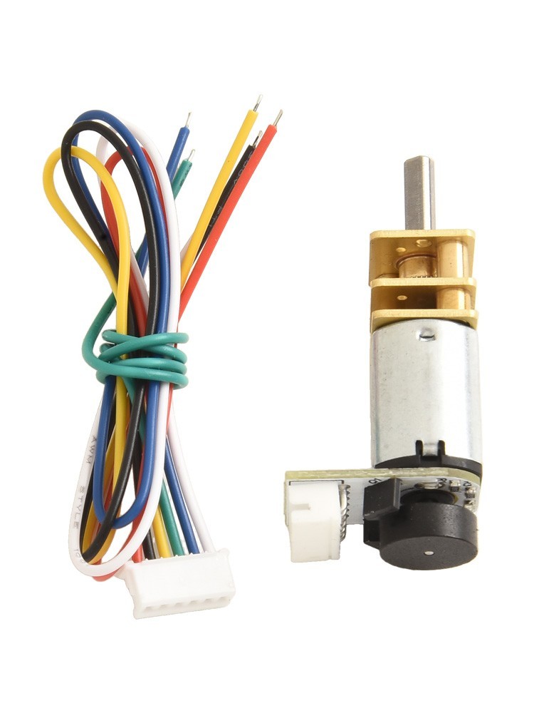 Powerful DC 6V Gear Motor with Encoder Compatible with For GA12 For N20 Design