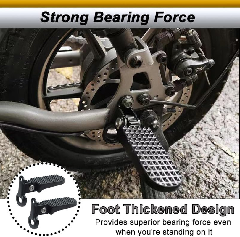 Aluminium Alloy Rear Foot Pegs for Mountain and E-Bikes – 1 Pair