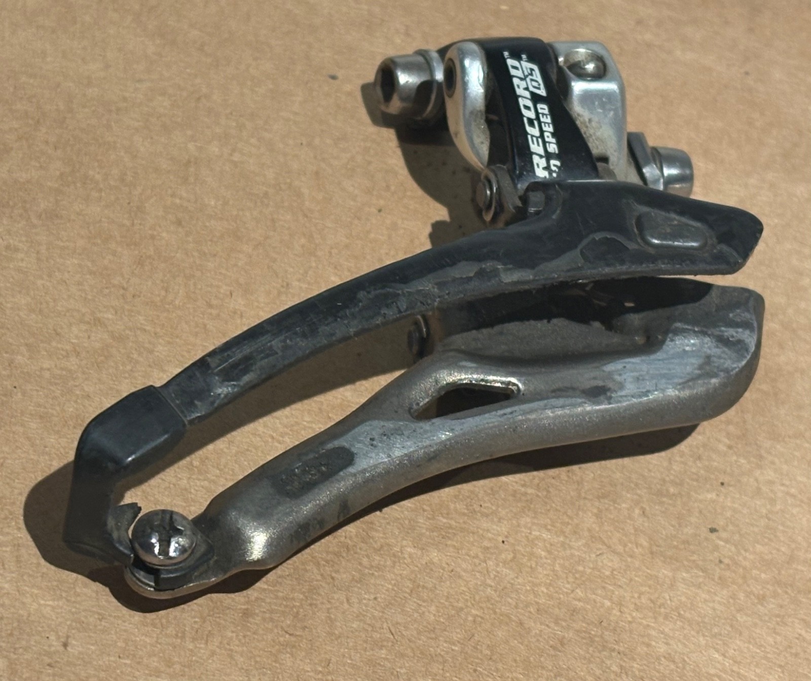 Campagnolo Record 10 speed QS front derailleur 2×10 tab mount FREE SHIP