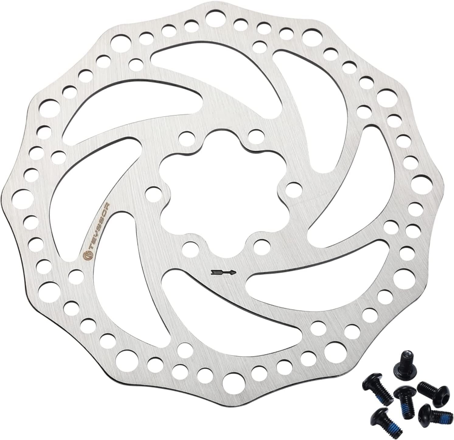 High-Performance Titanium Bike Disc Brake Rotor 140-203mm with Stainless Finish