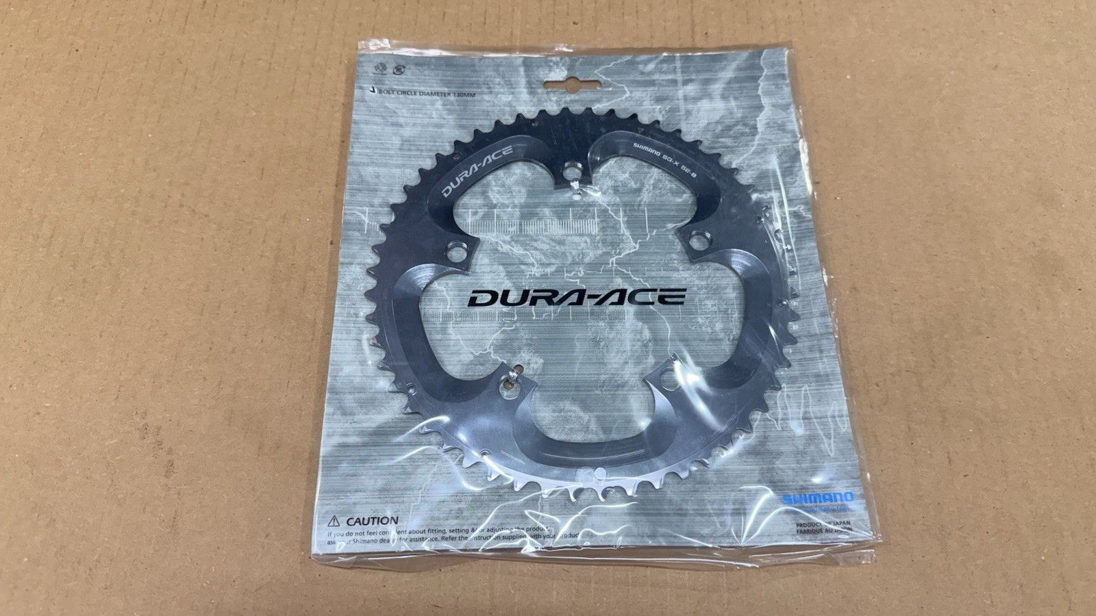NOS Shimano Dura Ace 7800 52t Chainring – 130bcd – 5-Bolt